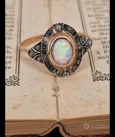 anello stile antico art decò 