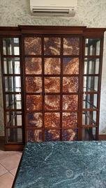  mobile vetrina legno e vetro