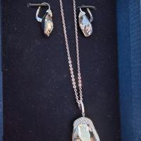 Collana e orecchini, parure Swarovski nuova