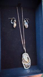 Collana e orecchini, parure Swarovski nuova