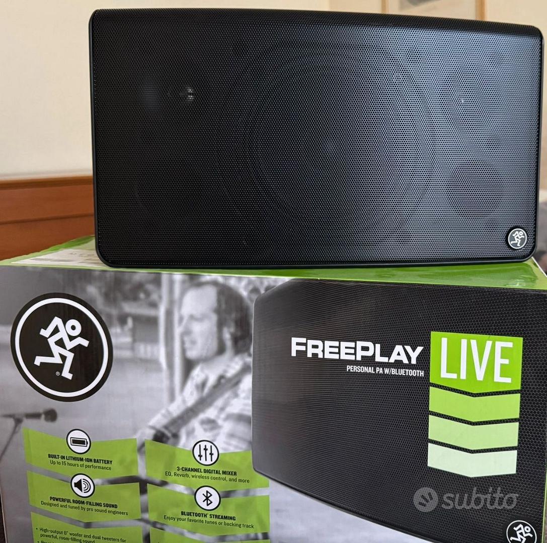 Cassa Bluetooth Portatile Mackie Freeplay Live – 150W Con Batteria Ricaricabile E App Di Controllo