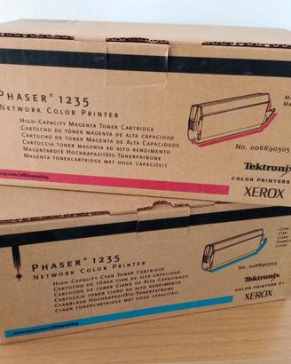 2 Toner nuovi per Xerox Phaser 1235 - magenta+cyan