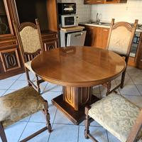 TAVOLO TONDO CON 6 SEDIE