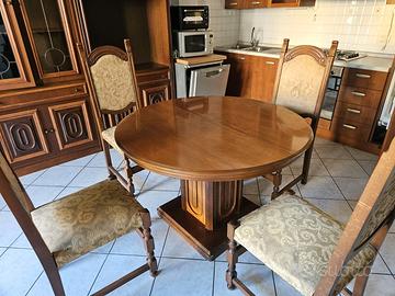 TAVOLO TONDO CON 6 SEDIE