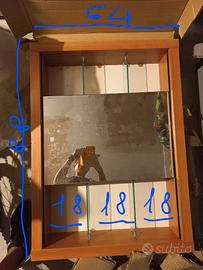 Pensile da bagno con specchio