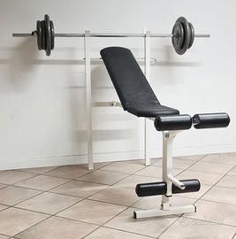 Panca allenamento pesi regolabile