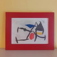 Cornice con cartolina Mirò