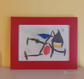 Cornice con cartolina Mirò