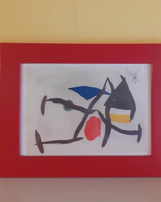 Cornice con cartolina Mirò