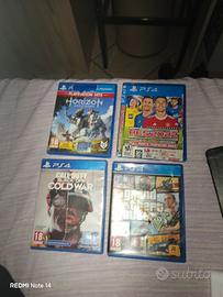 Giochi PS4 - GTA V, COD Black Ops, Horizon, PES 20
