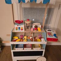 Carretto in legno Gelateria, Frutta e Verdura