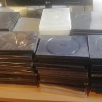 custodie dvd cd nere e trasparenti colorate lotto