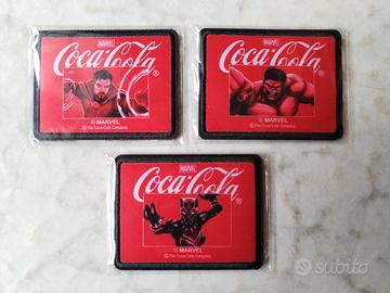 COCA COLA MARVEL SET COMPLETO 3 PATCH TOPPE TERMO