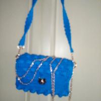 Borsa in cordino lavorazione uncinetto