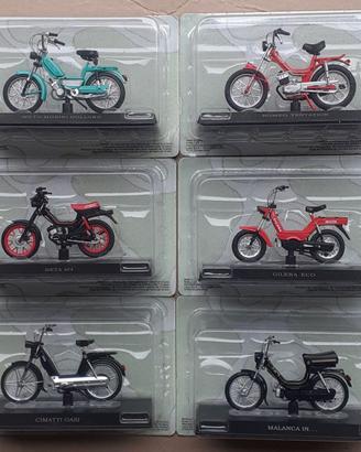 LOTTO 6 MODELLINI MOTORINO DIFFERENTI lunghi 8 cm