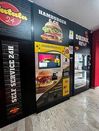 Distributore automatico di panini caldi