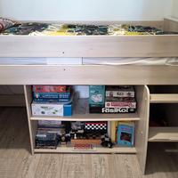 LETTO SINGOLO A SOPPALCO CON SCALETTAE LIBRERIA – 