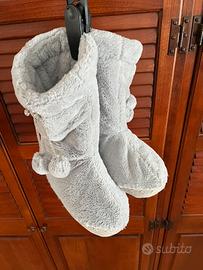 Ciabatte/stivaletto caldissime con suola in gomma
