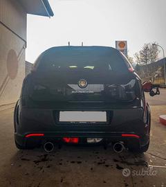 2 pz adesivo Abarth cofano macchina Fiat 