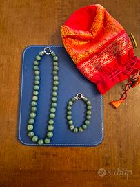 collana in giada naturale