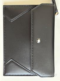 Montblanc porta carte con cerniera ner