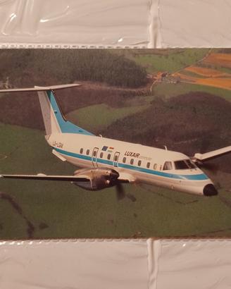 Luxair lotto 3 cartoline da collezione 