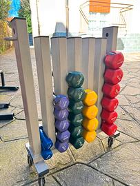 Rastrelliere Sidea completa di manubri fitness