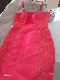 Elegante Abito da Sposa Rosso Pronovias tg 46