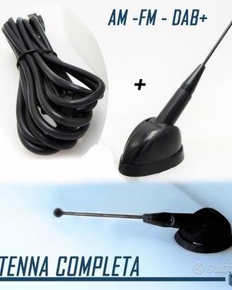 Antenna Auto COMPLETA AM-FM-DAB+ Ricezione VERA