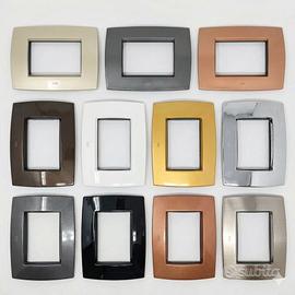 Set 11 Placche ABB Élos 3 Moduli – Nuove – Miste