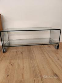 Tavolino in cristallo portatv