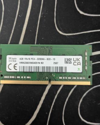 Memoria RAM SK hynix 4GB DDR4 3200MHz SODIMM