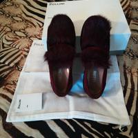 Mocassini donna pollini originali bordeaux 37