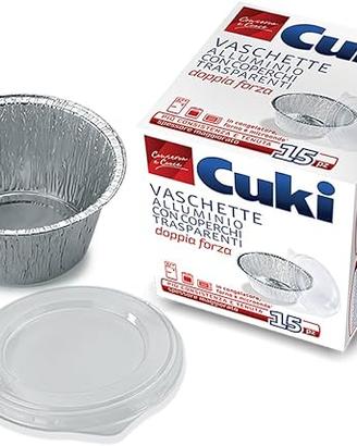 30 Vaschette CUKI con coperchio