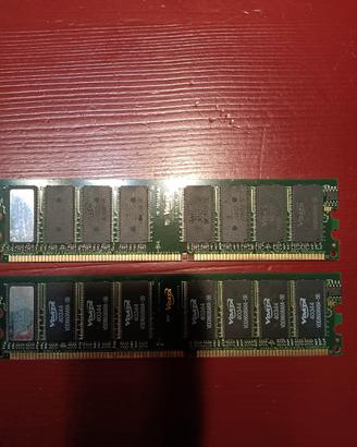 RAM DDR400 Marca "VDATA" 2x512MB (Vintage)