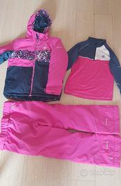 Completo sci bambina 7/8 anni 128 cm