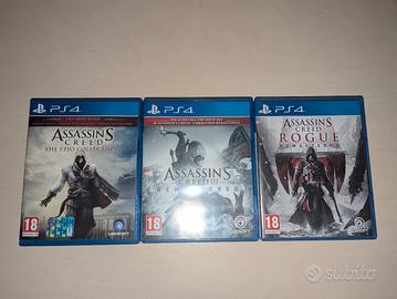 AC Ezio Collection, AC Rogue e AC3 per PS4