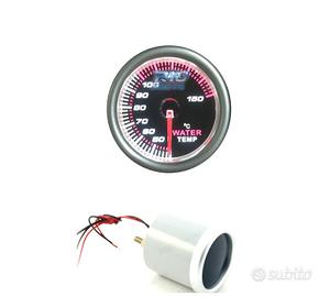 TERMOMETRO TEMPERATURA ACQUA SFONDO NERO ILLUMINAT