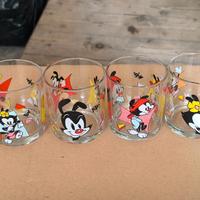 Set Completo 4 Bicchieri Nutella Animaniacs 1997 –