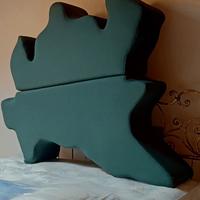 sofà con forma della Lombardia 160x140