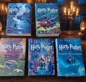 set 5 libri NUOVI Harry Potter 