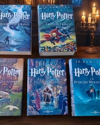 set 5 libri NUOVI Harry Potter 