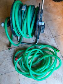 carrellino porta pompa gomma acqua con ruote