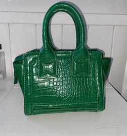 Borsa tracolla verde Zara