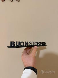 Scritta doppia buongiorno un c..