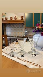 Set di bicchieri in cristallo