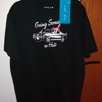 Maglietta uomo tg S nera scheletro macchina nuova