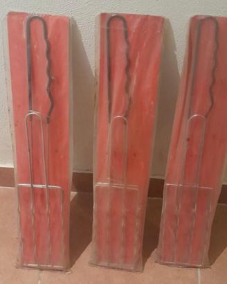 3 Griglie a Pinza per Barbecue nuove