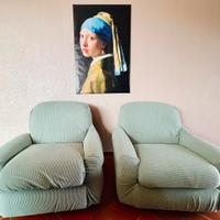 2 Poltrone Comfort + Fodere Elastiche Nuove