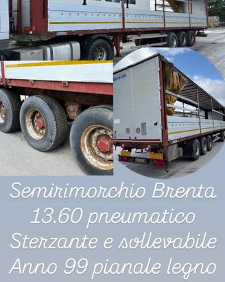 Semirimorchio centinato Brenta sollevabile e sterz